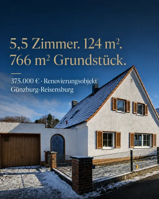 Anzeigenkarte Diamant Immobilien: reisensburg zimmer